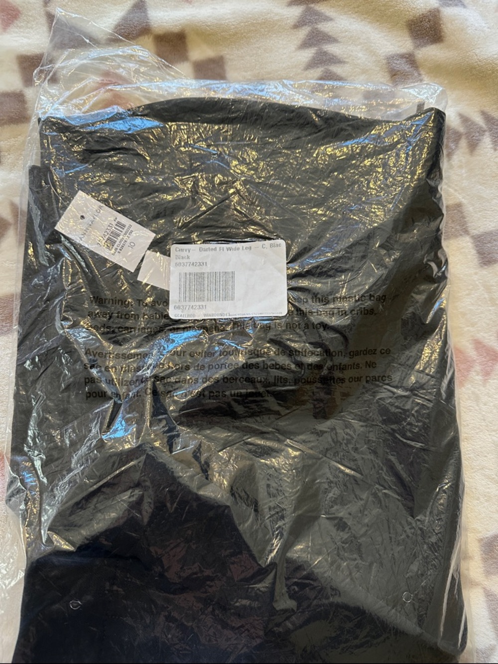 Black Wide Leg Pants - New in Packaging